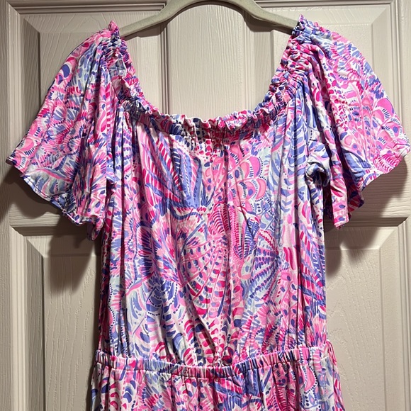 Lilly Pulitzer off the shoulder maxi dress - Picture 2 of 10